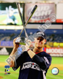 Justin Morneau with the 2008 MLB Home Run Derby Trophy Photo