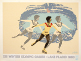 Lake Placid 1980 Figure Skater Kerättävät vedokset tekijänä Wheeler