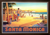 Visit Santa Monica Prints by Kerne Erickson