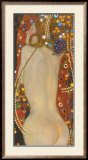 Serpientes acuáticas IV Láminas por Gustav Klimt
