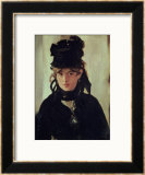Berthe Morisot with a Bouquet of Violets, 1872 Láminas por Édouard Manet Berthe Morisot with a Bouquet of Violets, 1872 Láminas por Édouard Manet