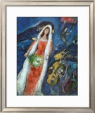 La Mariee Print by Marc Chagall