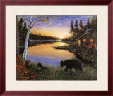 Cabin on the Pond Poster by Ervin Molnar