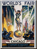 Chicago World's Fair, 1933 Stretched Canvas Print by Glen C. Sheffer