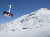 Cable Car, Rothorn Peak, Blauherd, Zermatt, Valais, Wallis, Switzerland Lámina fotográfica por Walter Bibikow