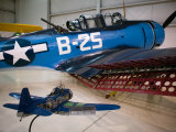 WW2 Era SBD Dauntless Naval Dive Bomber, Palm Springs Air Museum, Palm Springs, California, USA Photographic Print by Walter Bibikow
