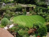 View from Above a Small Garden Fotografie-Druck von Mark Bolton