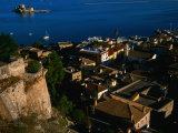 Rooftop View of Nafplio from Akronafpila Fortress, Nafplio, Greece Photographie par Glenn Beanland