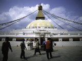 Prayer Flags on Chorten, Nepal Posters by Michael Brown