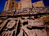 Historic Reliefs at Palace of Shirvan Shah, Baku, Azerbaijan Fotografie-Druck von Stephane Victor
