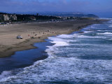 Wild Waves on Ocean Beach Seen from Sutro Heights Park, Outer Richmond, San Francisco, USA Photographie par Glenn Beanland