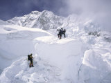 Contimplating the Route, Khumbu Ice Fall Posters par Michael Brown