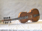 Traditional Hardanger Fiddle with Mother-of-Pearl Inlay, Rosing, Norway Photographic Print by Russell Young