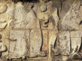 Stone Decorations, Chichen Itza Ruins, Maya Civilization, Yucatan, Mexico Photographic Print by Michele Molinari