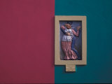 Guardia Vieja Tango, Wall Art, La Boca, The Caminito, Buenos Aires, Argentina Photographic Print by Walter Bibikow