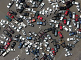 Vehicles Damaged by Hurricane Katrina Photographic Print