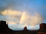 Rainbow Over Buttes, Monument Valley Navajo Tribal Park, U.S.A. Photographic Print by Levesque Kevin