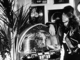 John Bon Jovi Singer of Rock Group Bon Jovi with His Jukebox Photographie