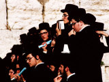 Orthodox Jews at Western (Wailing) Wall, Jerusalem, Israel Photographie par James Marshall