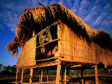 Fisherman's Cottage with Thatched Roof and Walls, Si Phan Don, Laos Reprodukcja zdjęcia autor Anthony Plummer Fisherman's Cottage with Thatched Roof and Walls, Si Phan Don, Laos Reprodukcja zdjęcia autor Anthony Plummer