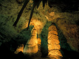 Columns and Domes in the Big Room, Carlsbad Caverns National Park, New Mexico, USA Photographic Print by Scott T. Smith