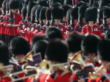 Household Foot Guards March to the Horse Guards Parade for the Trooping the Colour Parade Photographic Print