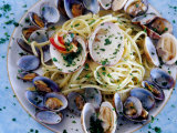 Spaghetti Alla Vongole, Naples, Italy Photographic Print by Jean-Bernard Carillet
