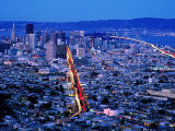 City from Twin Peaks, San Francisco, United States of America Photographic Print by Richard Cummins