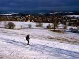 Skiing at Zasada Resort in Jizerske Mountains in Liberec Region, Liberec, Czech Republic Photographie par Richard Nebesky