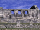 Three Windows Temple of Machu Picchu, Peru Photographie par Claudia Adams