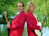 Status Quo Wearing Red Coats at Butlin's Holiday Camp, September 1990 Photographic Print