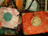 A Display of Silk Purses for Sale Photographic Print