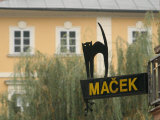Cafe Sign at Macek, Ljubljana, Slovenia Photographic Print by Jonathan Smith