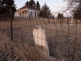 A Small, Fenced in Cemetary at Steven's Creek Farm in Nebraska Photographic Print by Joel Sartore