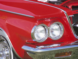Headlight in Red Car Photographic Print