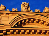 Detail of Slowackiego Theatre, Krakow, Poland Photographic Print by Krzysztof Dydynski