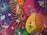 Colorful Silk Umbrellas, China Photographic Print by Keren Su