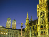 The Marienplatz in Munich at Night Photographic Print by Taylor S. Kennedy