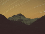 Mt. Everest with Stars, Tibet Photographic Print by Vassi Koutsaftis