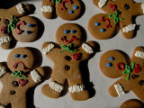 Gingerbread Cookies Display Different Facial Expressions Photographic Print by Joel Sartore