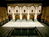 Central Courtyard from Second Floor Student's Cell at Ali Ben Youssef Medresa, Marrakesh, Morocco Photographic Print by Doug McKinlay
