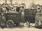 The Delivery Girls of Two Boulangeries in the 17th Arrondissement Paris Photographic Print