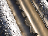 Textured Metal Pipes Photographic Print