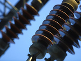 Power Line Insulators Photographic Print
