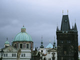The Spires and Domes of Prague on a Cloudy Day Photographic Print by Taylor S. Kennedy