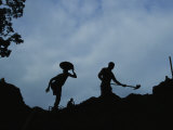 Gold Miners at Work in Gabons Minkebe Forest Photographic Print by Michael Nichols
