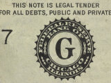 Close-up of Details on Colorful American Currency with Numbers and Lettering Lámina fotográfica Close-up of Details on Colorful American Currency with Numbers and Lettering Lámina fotográfica
