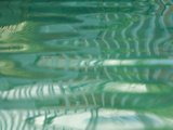 Smooth Green Water Rippling in a Pool Photographic Print
