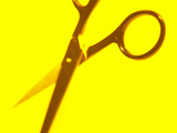 Sharp Silver Metal Scissors Photographie
