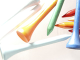 Game Pegs and Colored Pencils Photographic Print